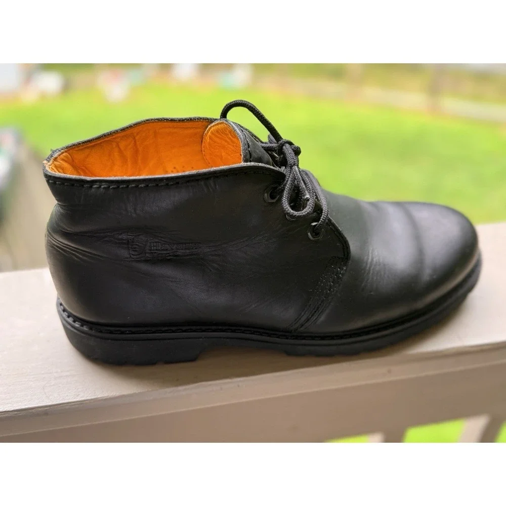 Vintage Havana Joe Chukka Boots Mens US 11.5 EU 45 Black Leather Made Spain